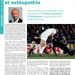 Article de presse commotion cérébrale et ostéopathie